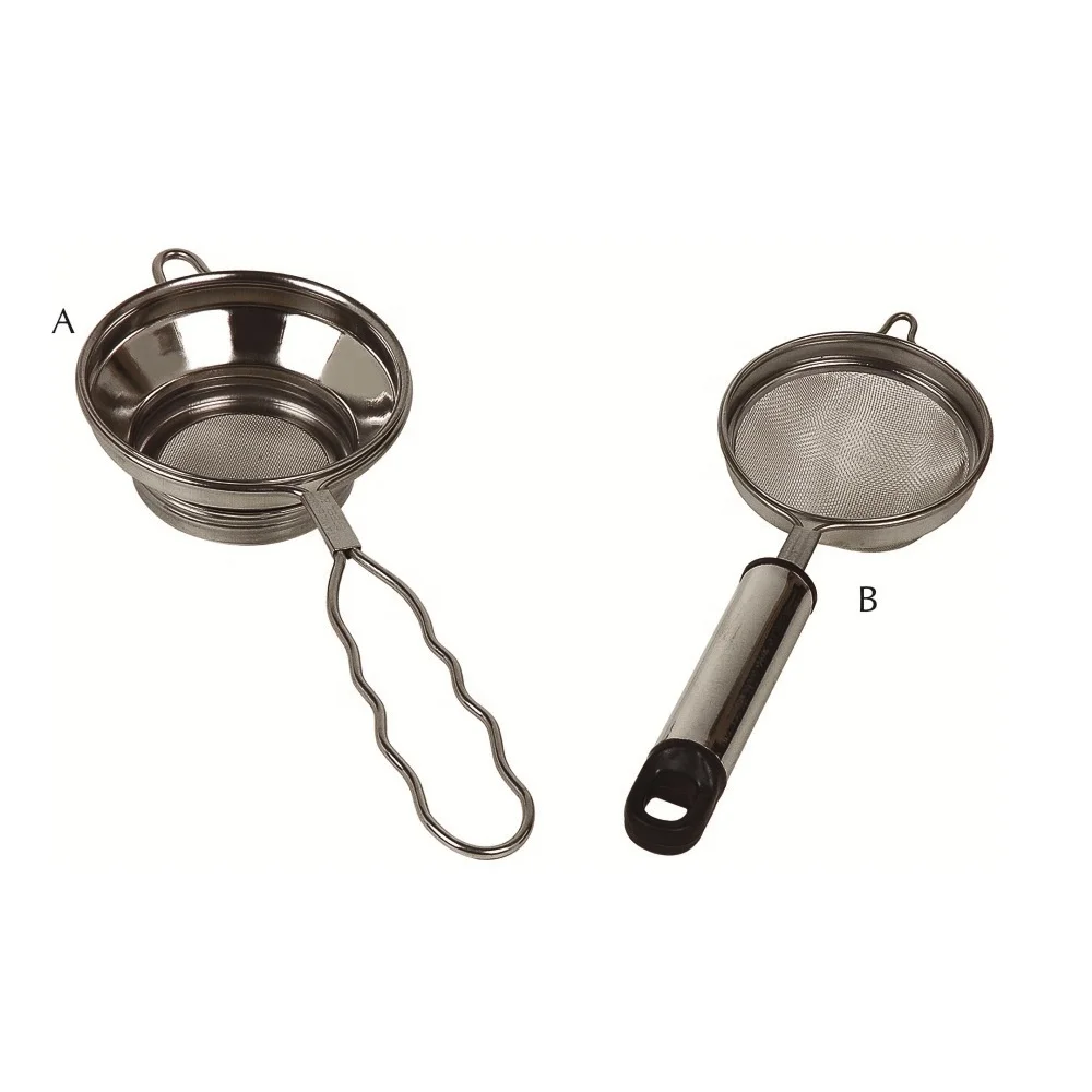 Сито для муки 5 см сито из нержавеющей стали с длинной проволочной ручкой в наличии