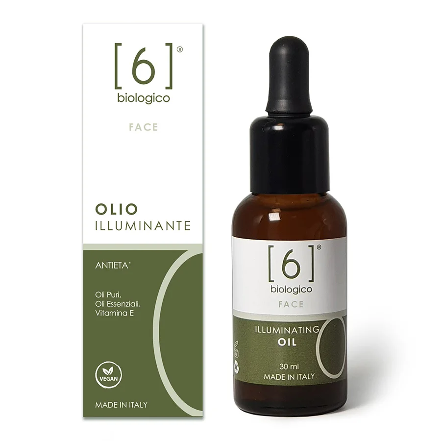100% Herbal Vegan Nourishing Toning and Anti-Wrinkle Illuminating Face Oil - Made in Italy with Organic Ingredients