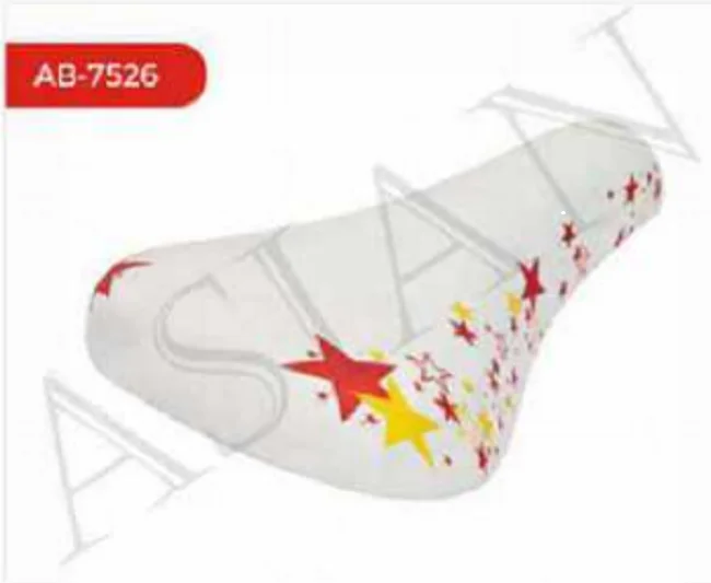 White Color Beautiful Stylish Light Weighted Saddle for Kids and Women Bicycle AB-7526