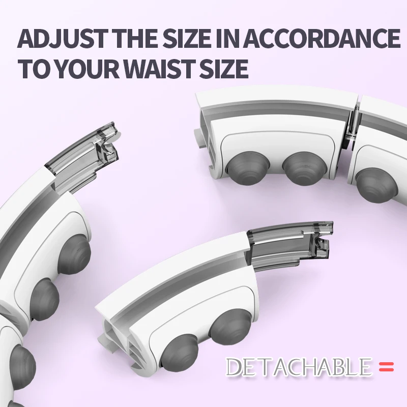 360 Degree Massage LED Display Calorie Record Anti Fall Loss Weight Length Weight Adjustable Exercise Smart Hoola Hoops