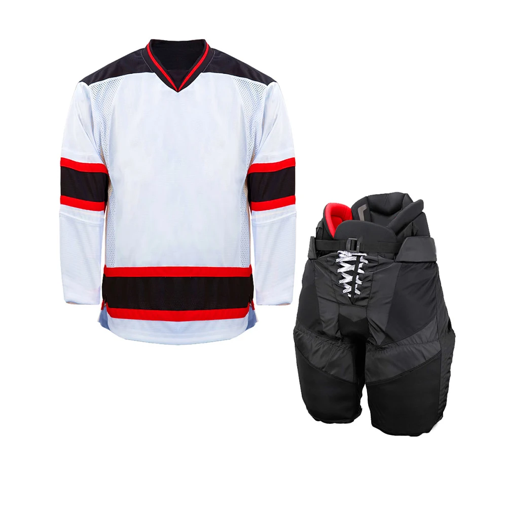 Custom Sublimated Printing Ice Hockey Jersey Custom Made Youth Sports Team Ice Hockey Uniform