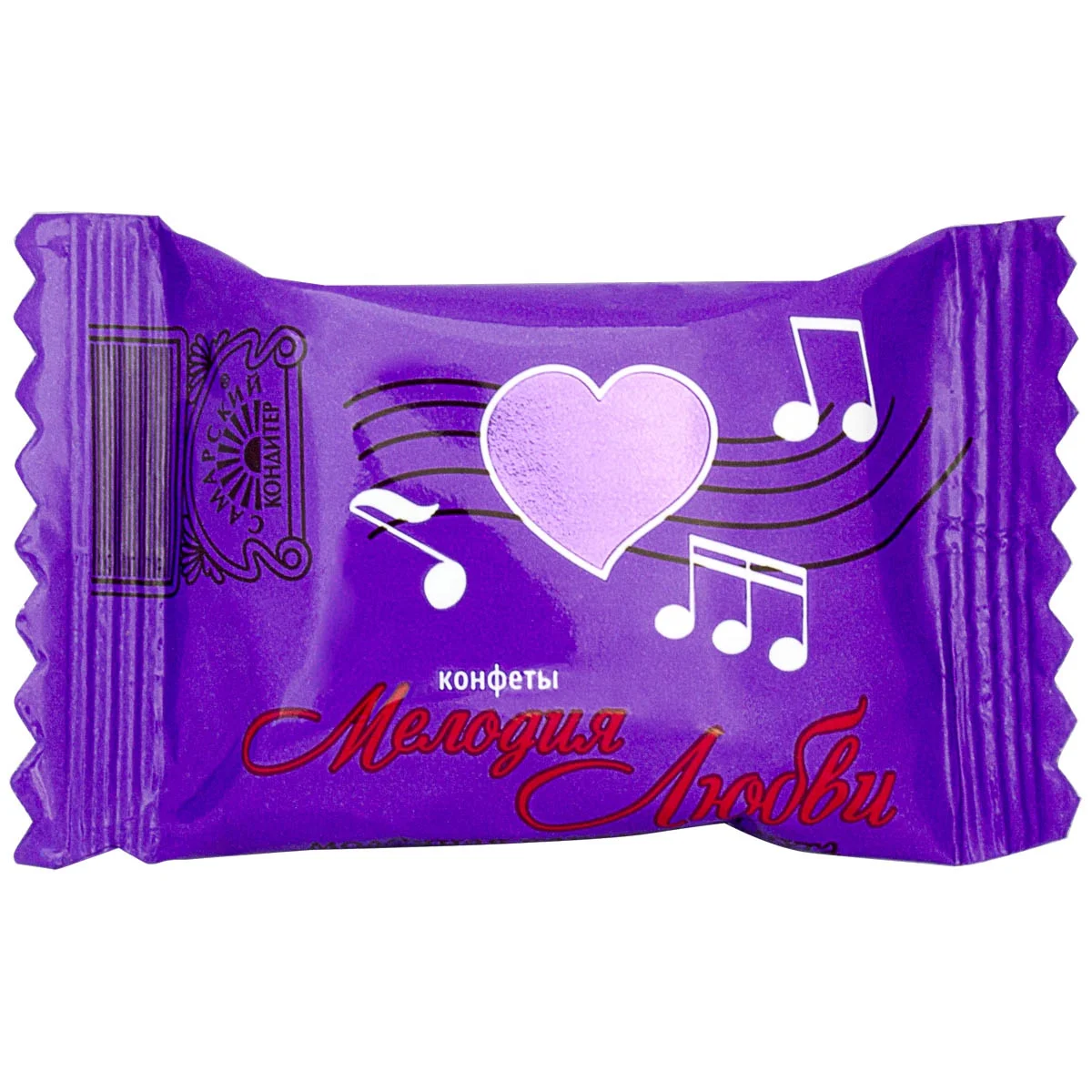  Конфеты Melodiya lyubvi в ассортименте с карамелью и