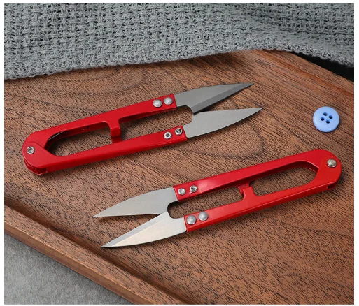 Multicolor Trimming Sewing Scissors U-shaped Color Small Scissors Yarn Stainless Steel Embroidery Craft Scissors