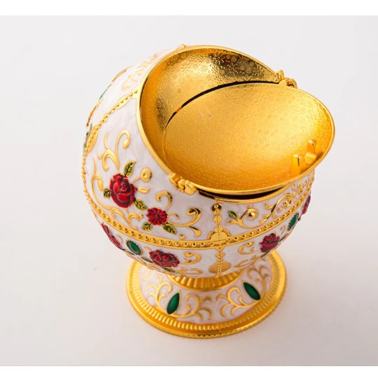 Creative metal globe with lid ashtray boyfriend holiday gifts handmade tea table decoration ashtray