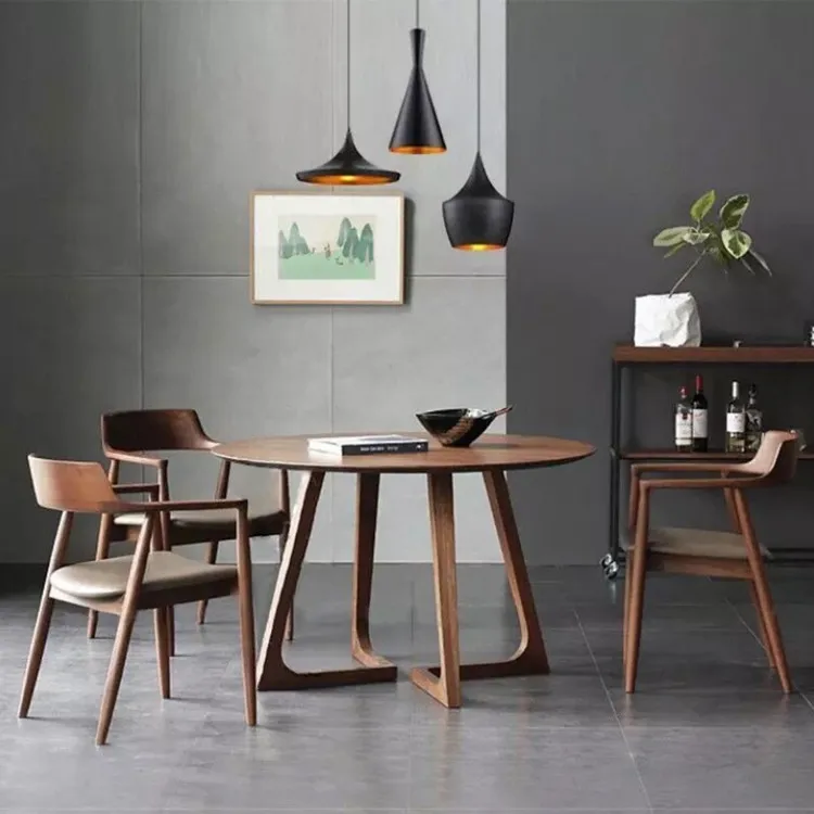  Гостиничная мебель на заказ удобный журнальный столик деревянный обеденный круглый стол и стулья для столовой