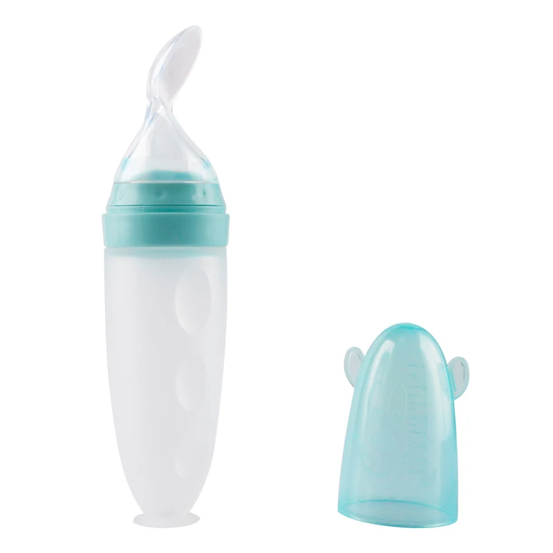 Ложка для детского питания с мягким силиконом