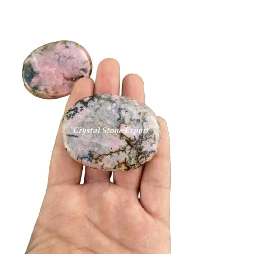 Rhodonite Palm Stone High Quality Gemstone Palm Stone - Wholesale Natural Palm Stone