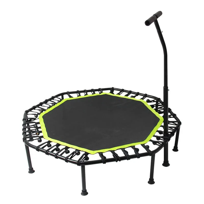 Гимнастические батуты с рамкой, 53 дюйма, прямоугольная безопасная Скакалка для детей, используется без корпуса
