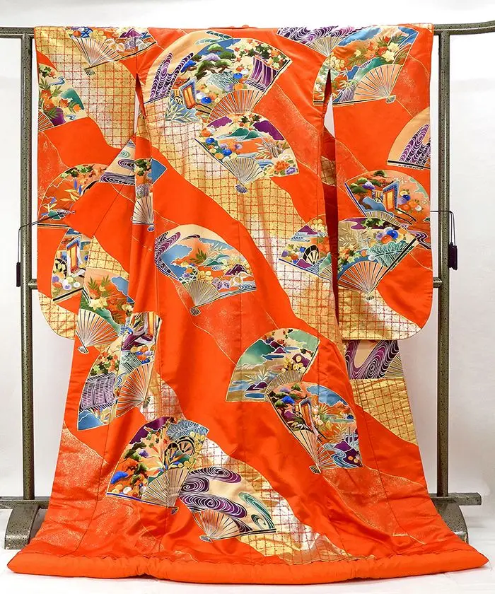 Japanese bridal clothing ladies long floral kimono robe