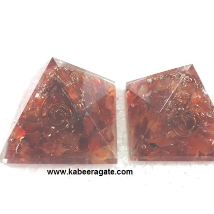 Wholesale Orgone Pyramid : Red Carnelian Orgone Pyramid