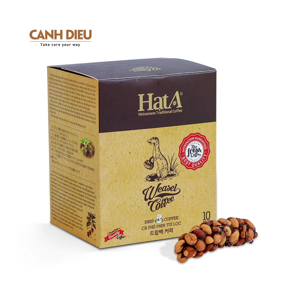 High Quality Best Selling Vietnamese Weasel Legend Drip Coffee  130g per Box Hat A Brand