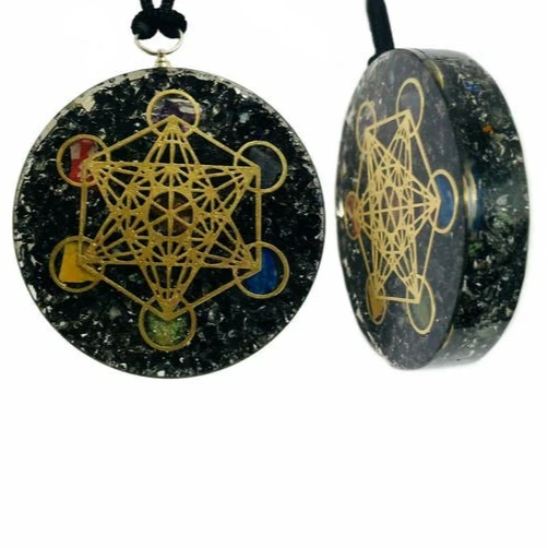 Black Tourmaline Orgonite Pendant | Orgonite Necklace EMF Protection | Pendants Gemstone Agate Protection Crystal IN;7903232