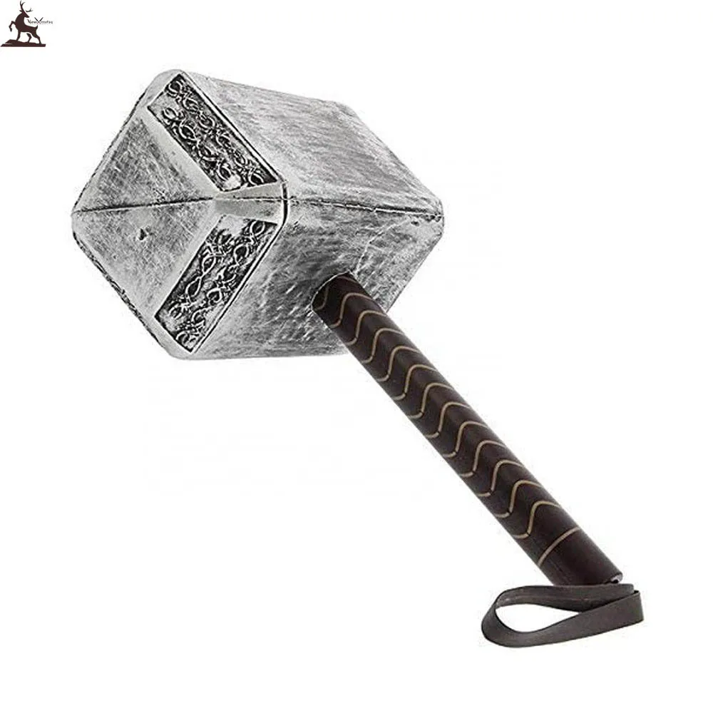 high quality best design Real Size Metal Thor Mjolnir Cosplay Damascus Thor Hammer