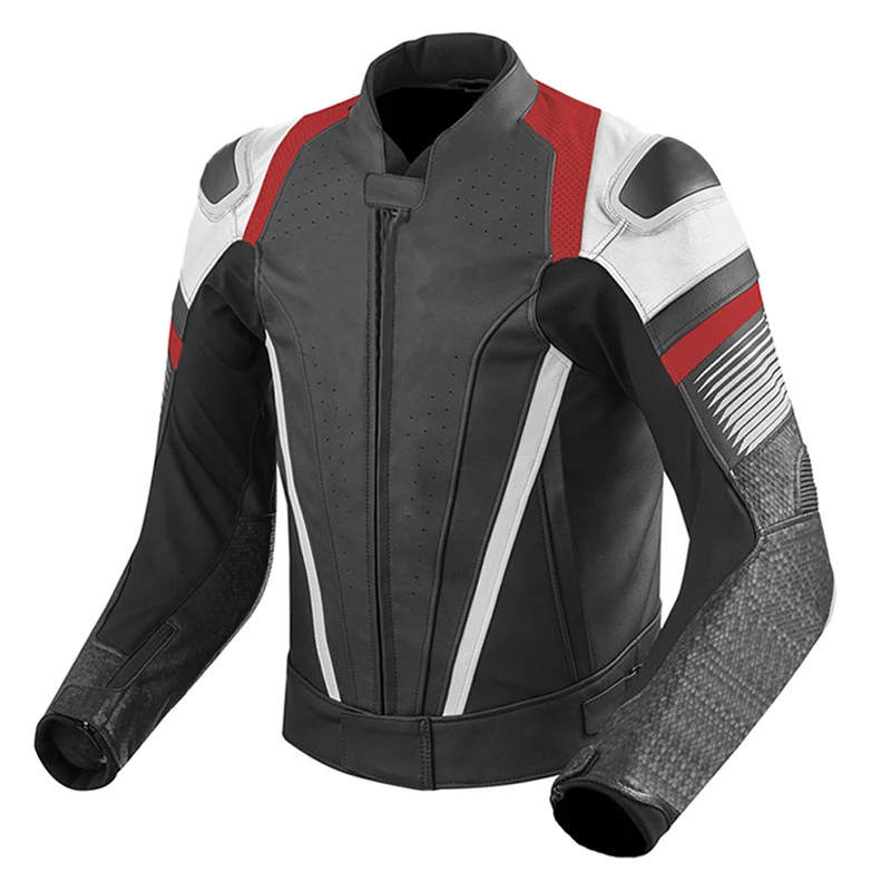 Новейшая Мужская мотоциклетная кожаная куртка лучшего качества из воловьей кожи с защитой CE