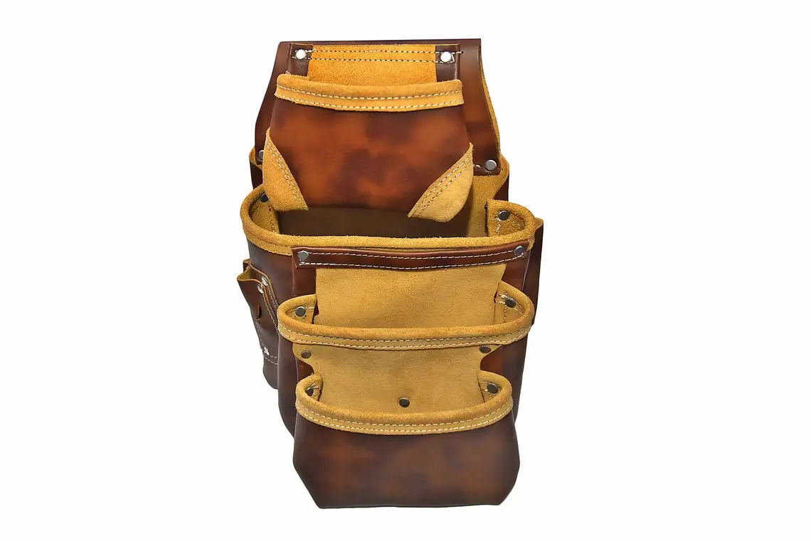 Manufacturer Custom Heavy Duty Hand Leather Belt Multi Tool Fastener Bag Belt Pouch Wholesale