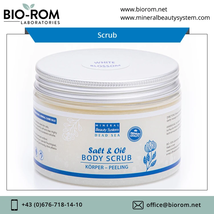 Dermatological Tested Private Label Available Dead Sea Salt Scrub