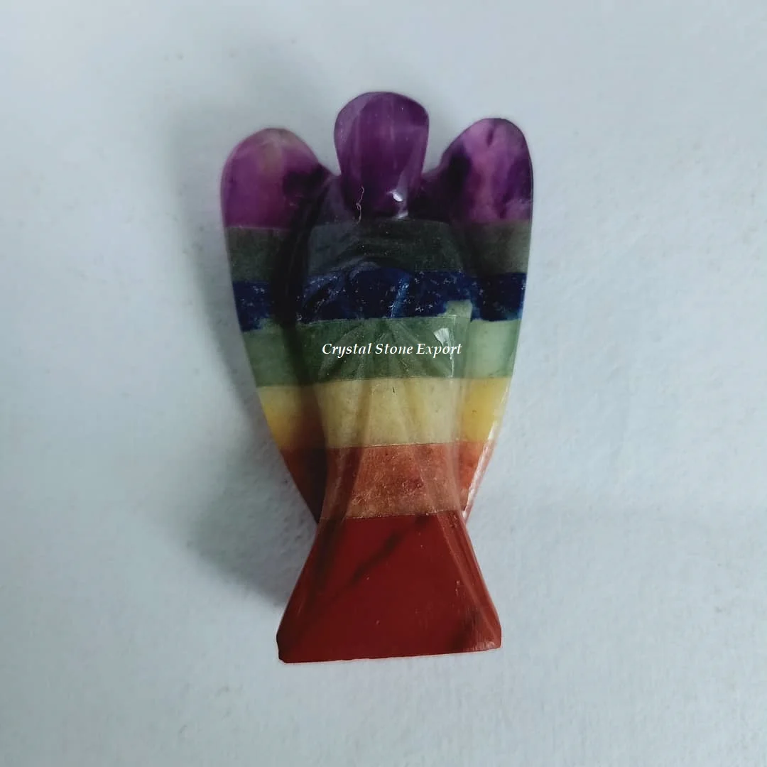 Chakra Bonded 7 Chakra Crystal Angel : Gemstone Angels : Wholesale Crystal Angel