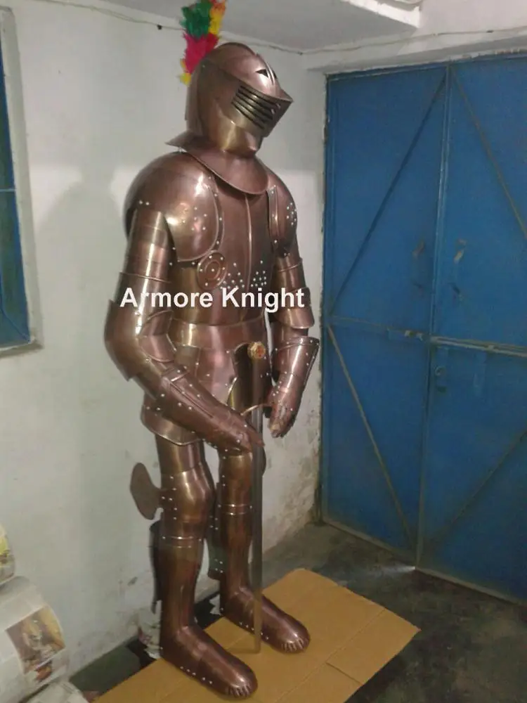 Medieval Knight Combat Armor  Armour Suit Full Suit Of Armor golden color