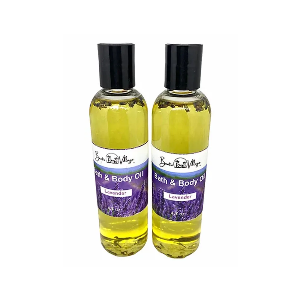 Natural Organic Bath & Body Oil Lavender Moisturizer Personal Care Reduces Stress Skin Care Nourishing Shea butter