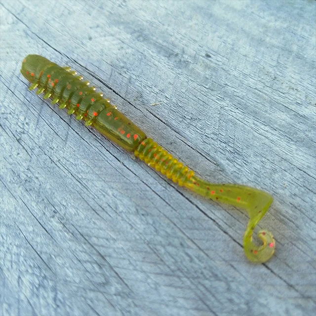 Shaman ProWorm, 75mm, Twister Worm, 6 pcs/pack, Color 018 Soft Plastic Baits Silicone Fishing Lures