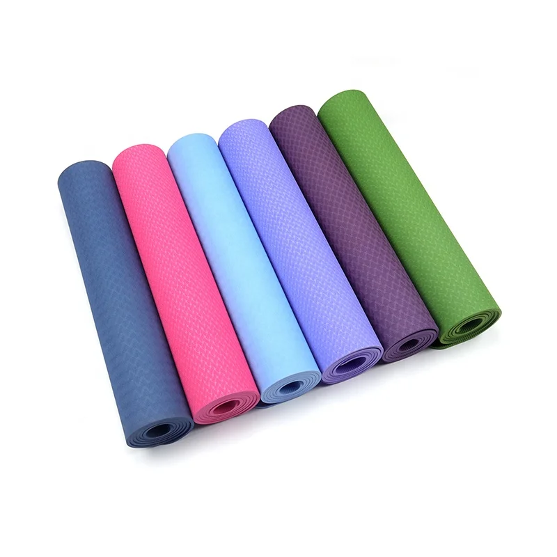 High Quality Anti Slip TPE 6mm Environmental Friendly Custom Printing Yoga Mat