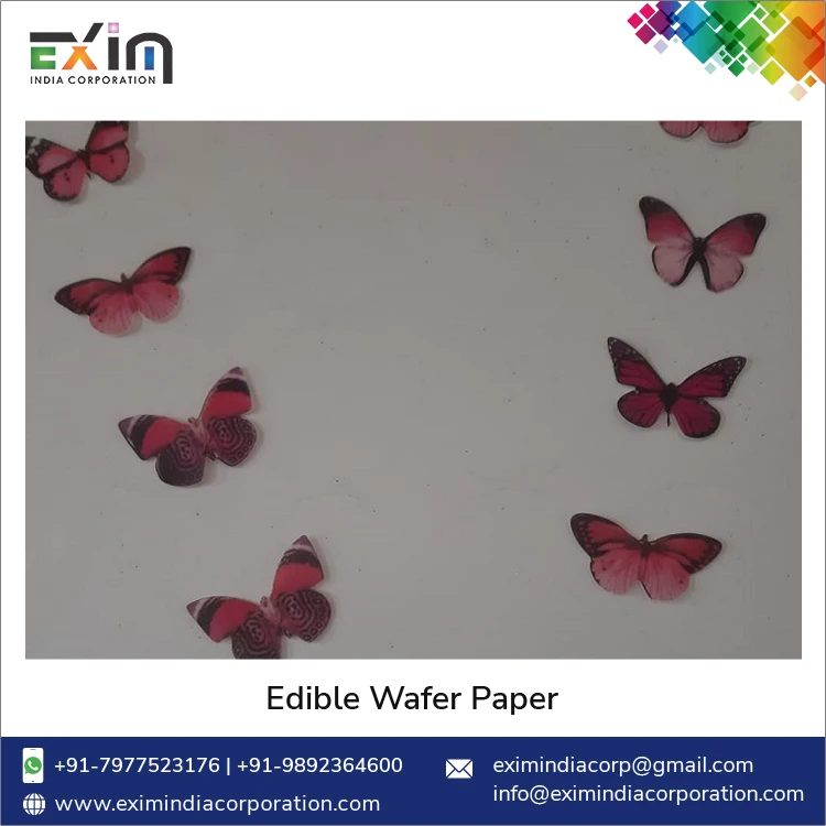 Top Selling High Quality Butterfly Shape Colourful Edible Wafer Paper Cutouts for Cakes, Cupcakes & Cake Pops