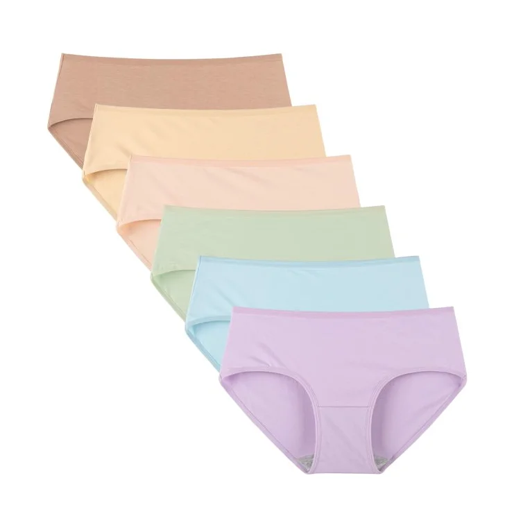 Wholesale Factory Price Panties Women Seamless Panties Mid Waist Underwear Knitted Comfortable Underpants From Bangladesh