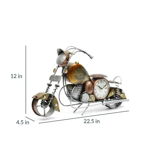 DEVID BIKE WATCH 4' TABLE DECORE Amazon Hot Selling Decorative Metal Antique vintage Luxury Party Office Home Table decoration