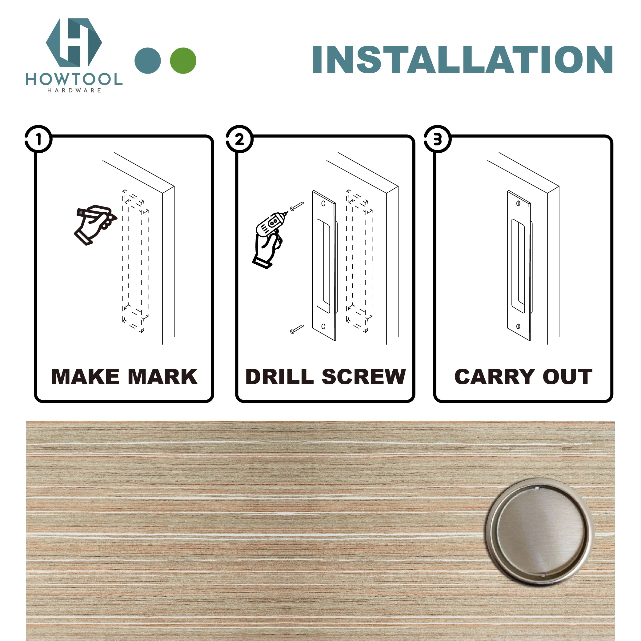 Ручка для раздвижных дверей шкафов и т. Д. изготовлена из штампованной стали