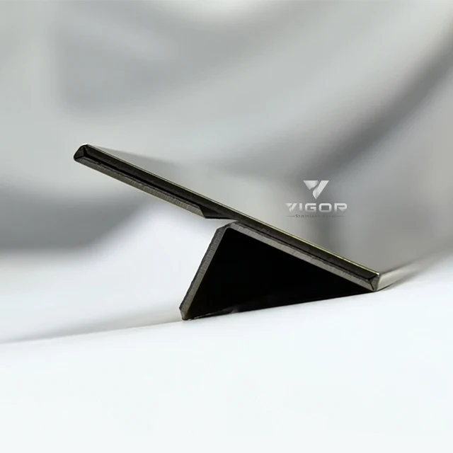 304/316 grade coloured stainless steel grooved decorative trims anti-moisture profiles