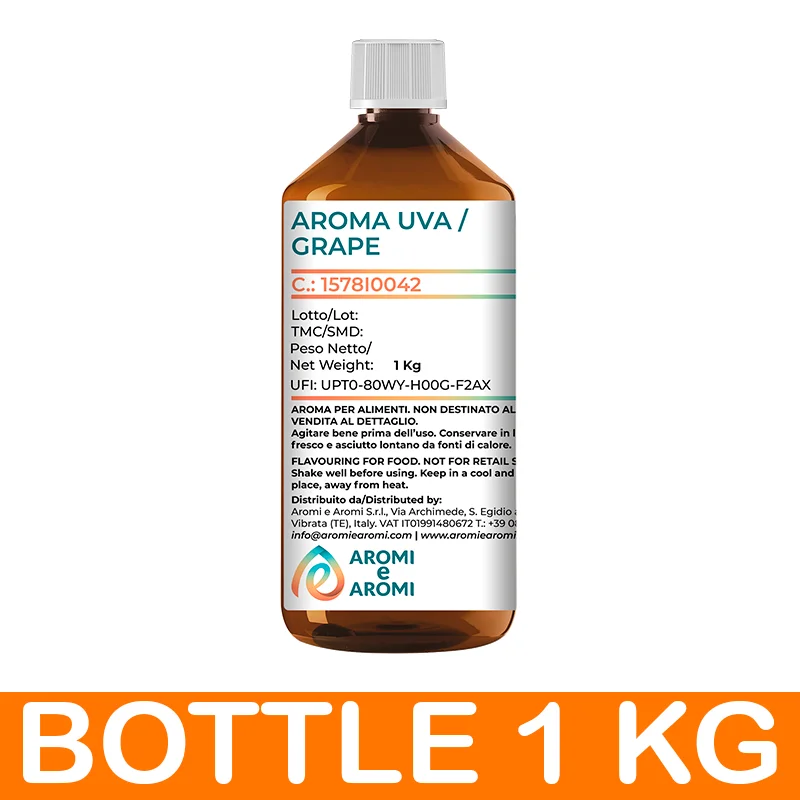 Best Italian Quality Grape Flavor Food Grade - Grape Aroma for for Food & Beverage and Liquid Concentrated Flavor for Vaporizers