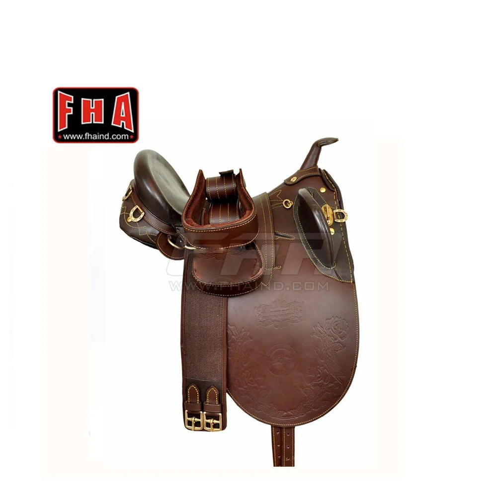 New  Horse Jumping Saddle Set leather horse saddle Horse Riding & Polo Saddle Set