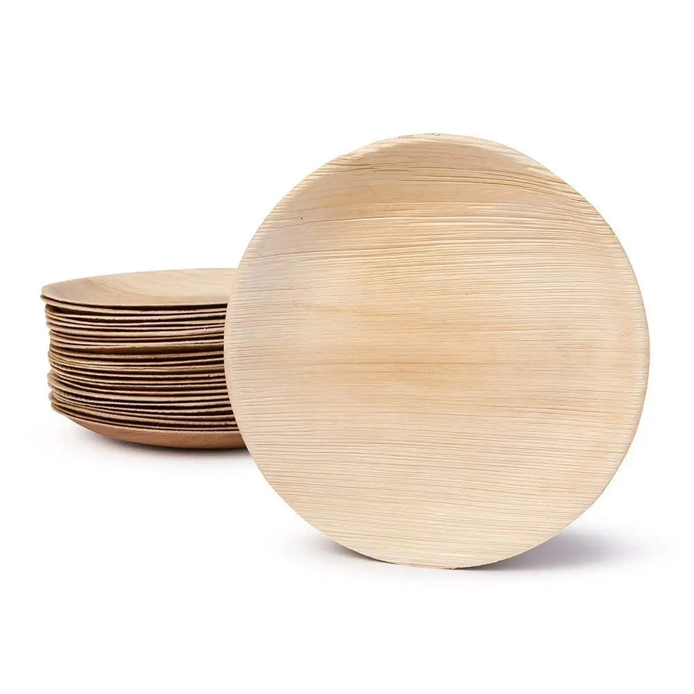 Обеденная тарелка Areca из бамбука, 9 дюймов (23 см), оптовые цены