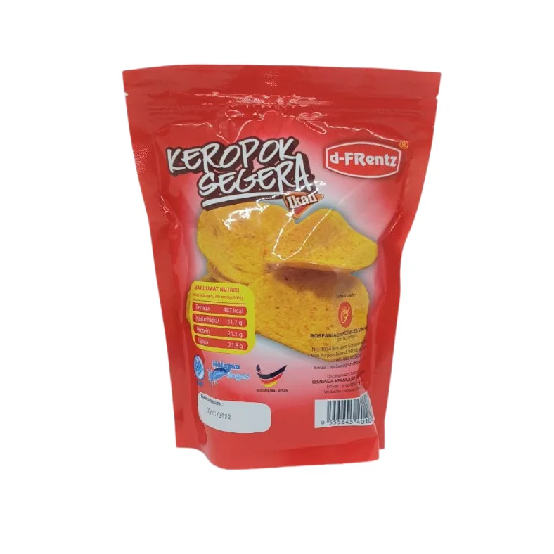 Ready to Eat Fish Cracker Sweet and Salty Crispy Fish Snack Keropok Segera Ikan 80GM Halal Snacks Manufactured In Malaysia