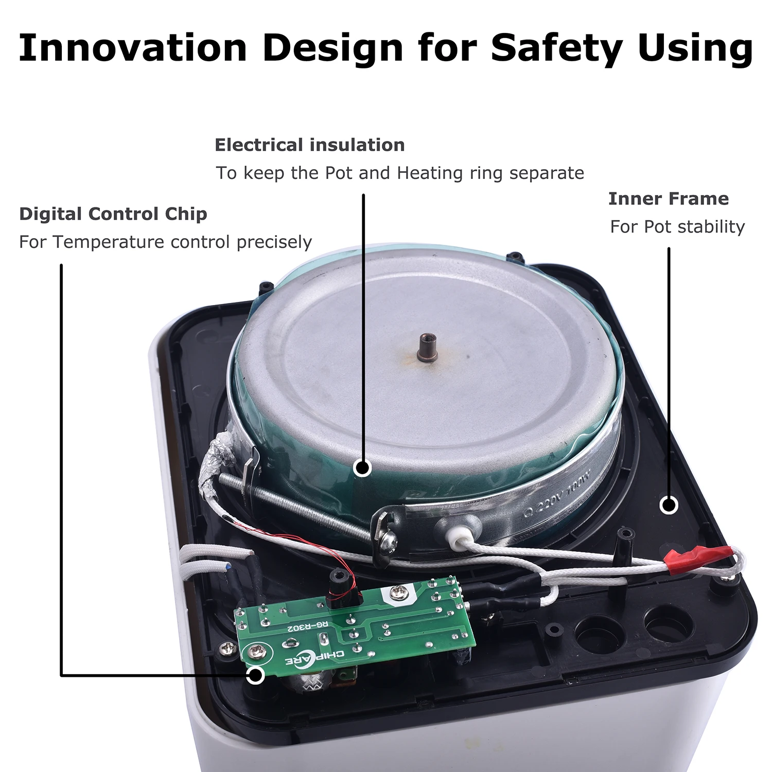 Updated Wax Warmer for Hair Removal, Electric Wax Heater Machine with LED display Wax Pot, Digital Hair Waxing Kit Home Waxing