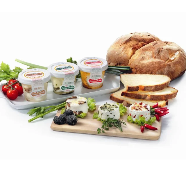 
Casa radicci italian quality production chilled fresh tomini in oil with herbs 150 gr soft and slight acid tomini cheese 