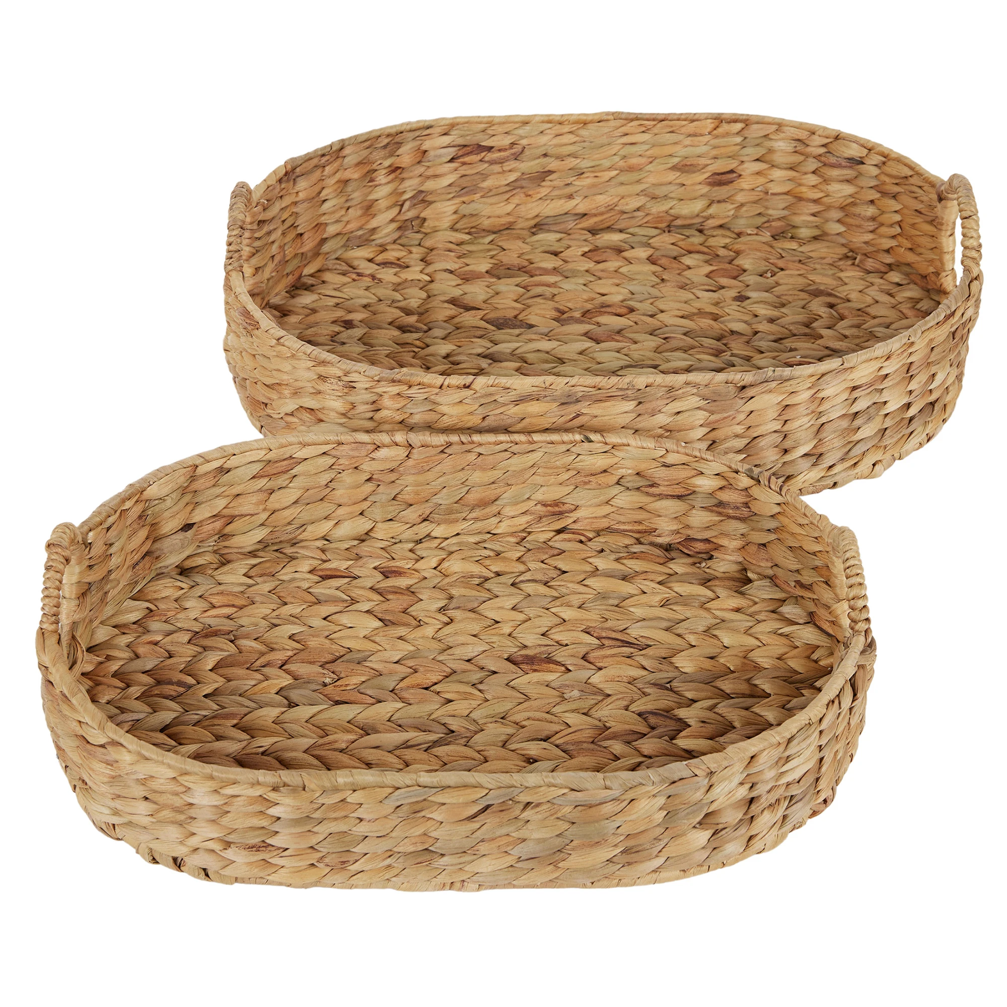 High Quality Customized Shape and Color Hometrend Water Hyacinth Tray For Sale In Viet Nam