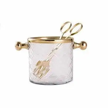 Fancy Design round Metal Ice Bucket with Handle Good Quality Home and Kitchen Decorative Bucket Water Usage