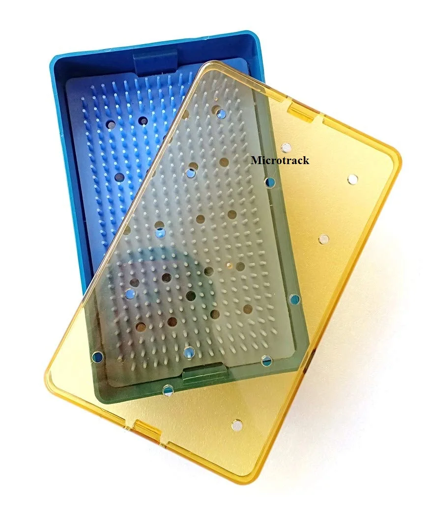 Medium Deep Autoclavable Plastic Sterilization Case with Silicon Mat