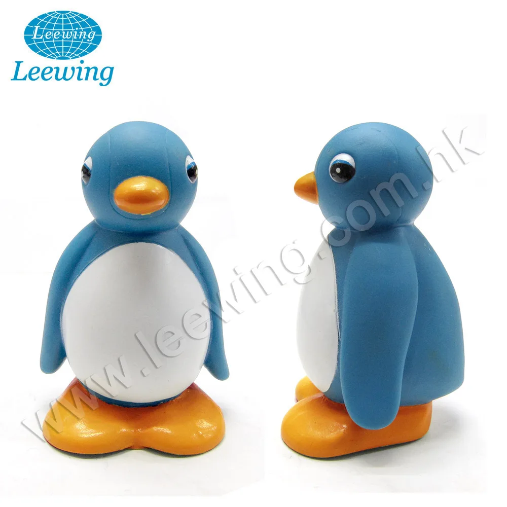 Educational Bath Toys for Kids PVC Phthalate Free Customized with Logo Vinyl Cute Squeaky Water Diving Penguin Toy