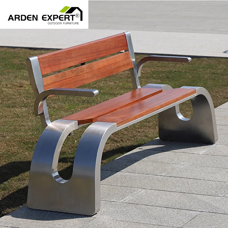 Outdoor Garden Furniture Round Wooden Picnic Bench Commercial