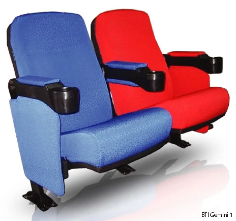 Auditorium Chair GEMINI B Lecture Hall Long Lasting Solid Material Strong Metal Pedestal High Comfort Moulded