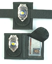 Leather Name Badge Holder Purse  Badge Holder Cases  Leather Badge Holder Wallet