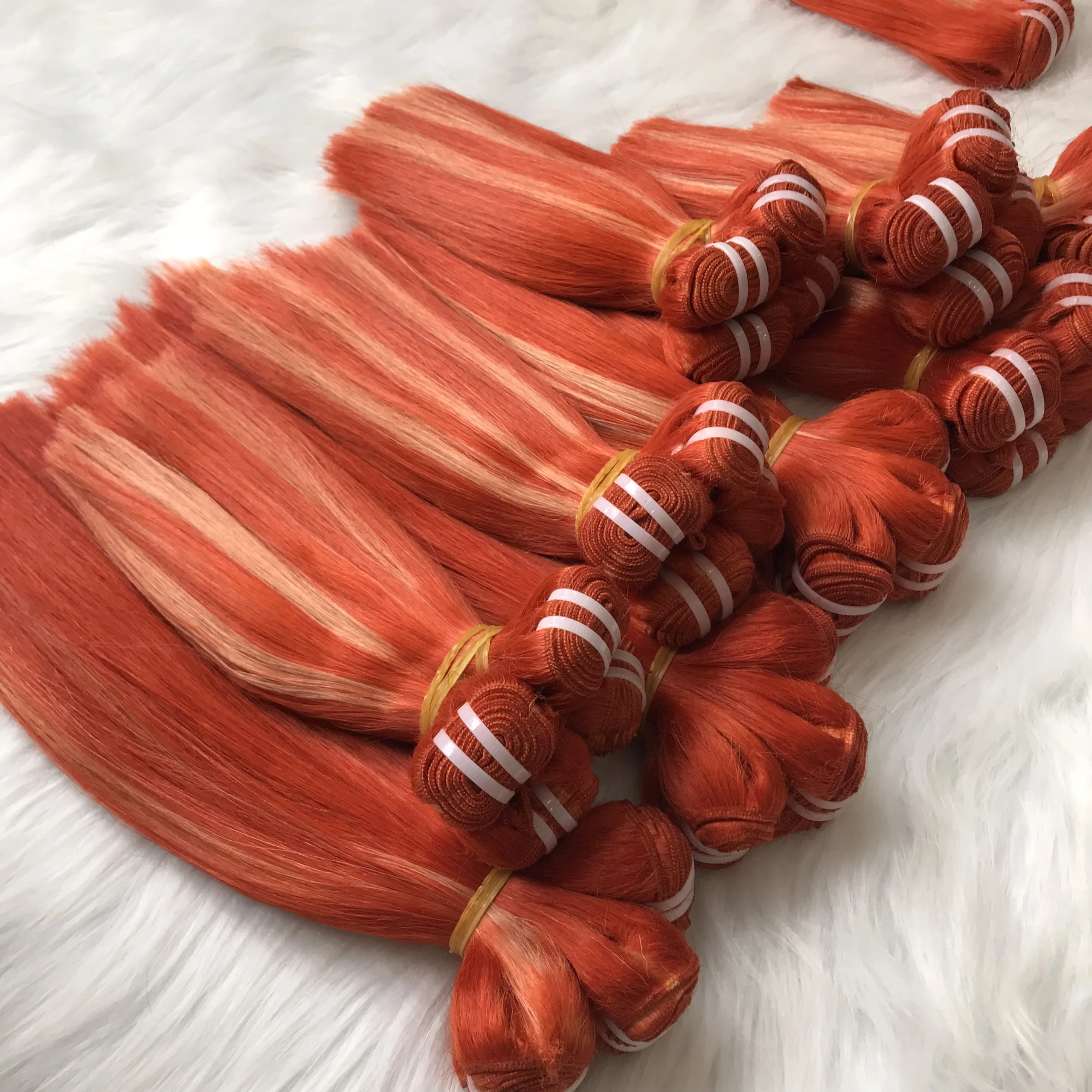 Вьетнамские необработанные натуральные волосы с выравненной кутикулой хайлайтер цветные прямые человеческие высококачественные пучки волос класса 12 А