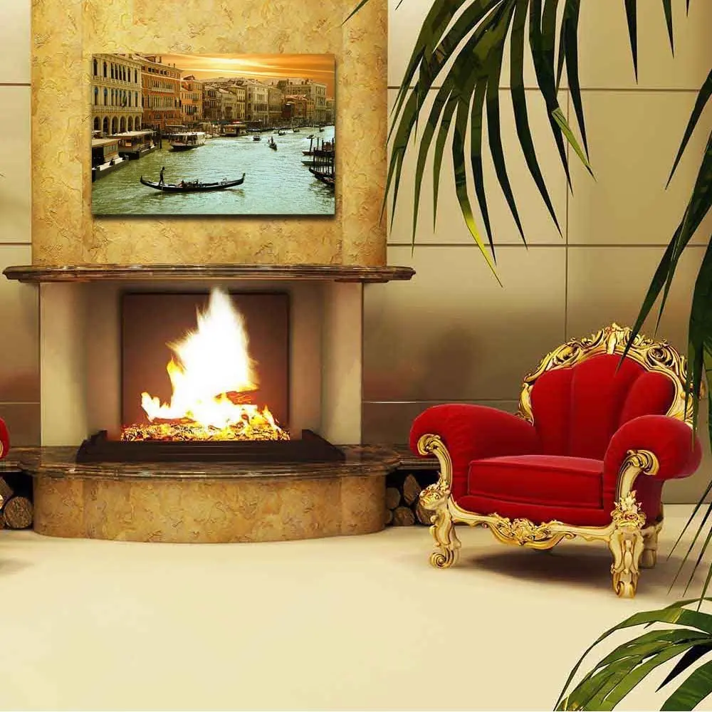 
Expressive Timeless Pitaara Box Venice Grand Cana Canvas Painting Mdf Frame 