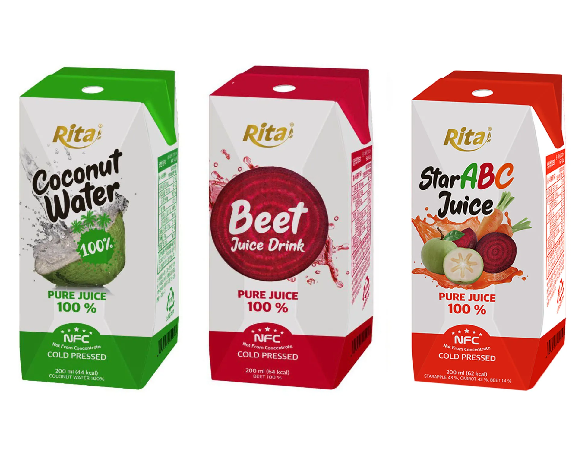  Асептический напиток Rita Star ABC 200 мл из Вьетнама