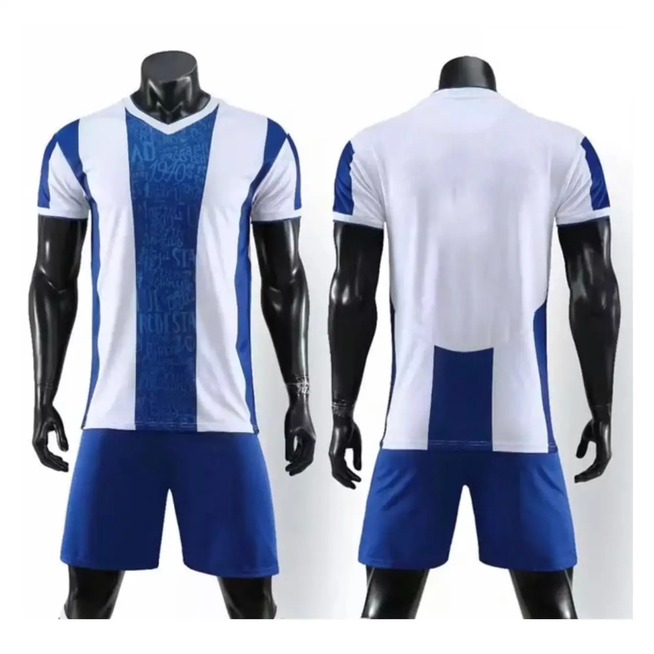 Wear Men Football Soccer Uniform Kit Set Custom Sublimation Sports Accept Customized Logo Sportswear for Unisex Half Sleeves