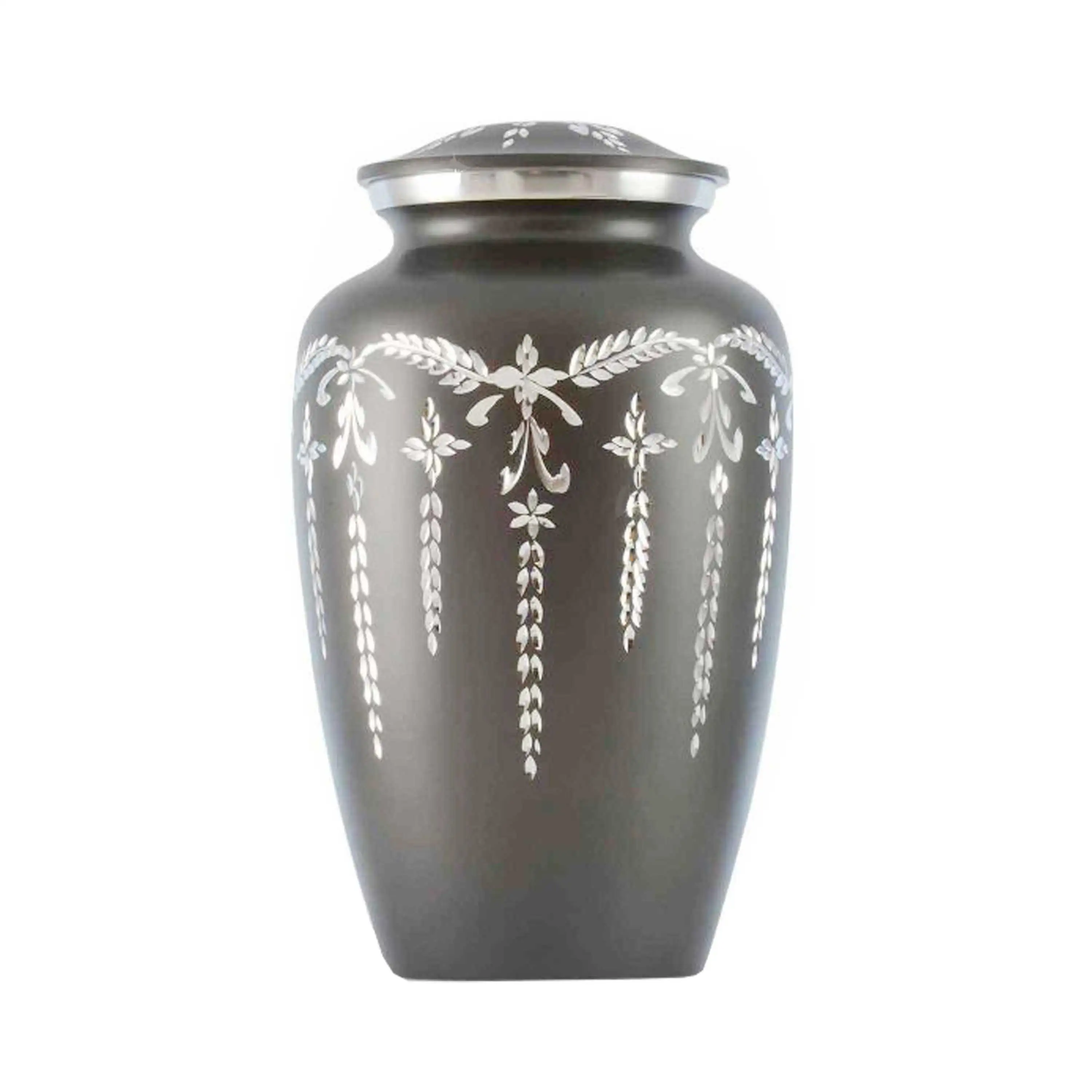 Fancy Adult for Ashes Funeral Cremation Urns for Human Ashes Adult and Memorial Urns Premium Aluminum & Brass Cremation Urns Urn