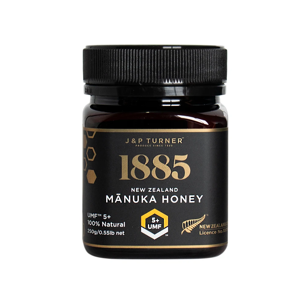 
Manuka Honey UMF 5+ 250ml NZ Made Premium Quality 100% Pure Black Label Edition 