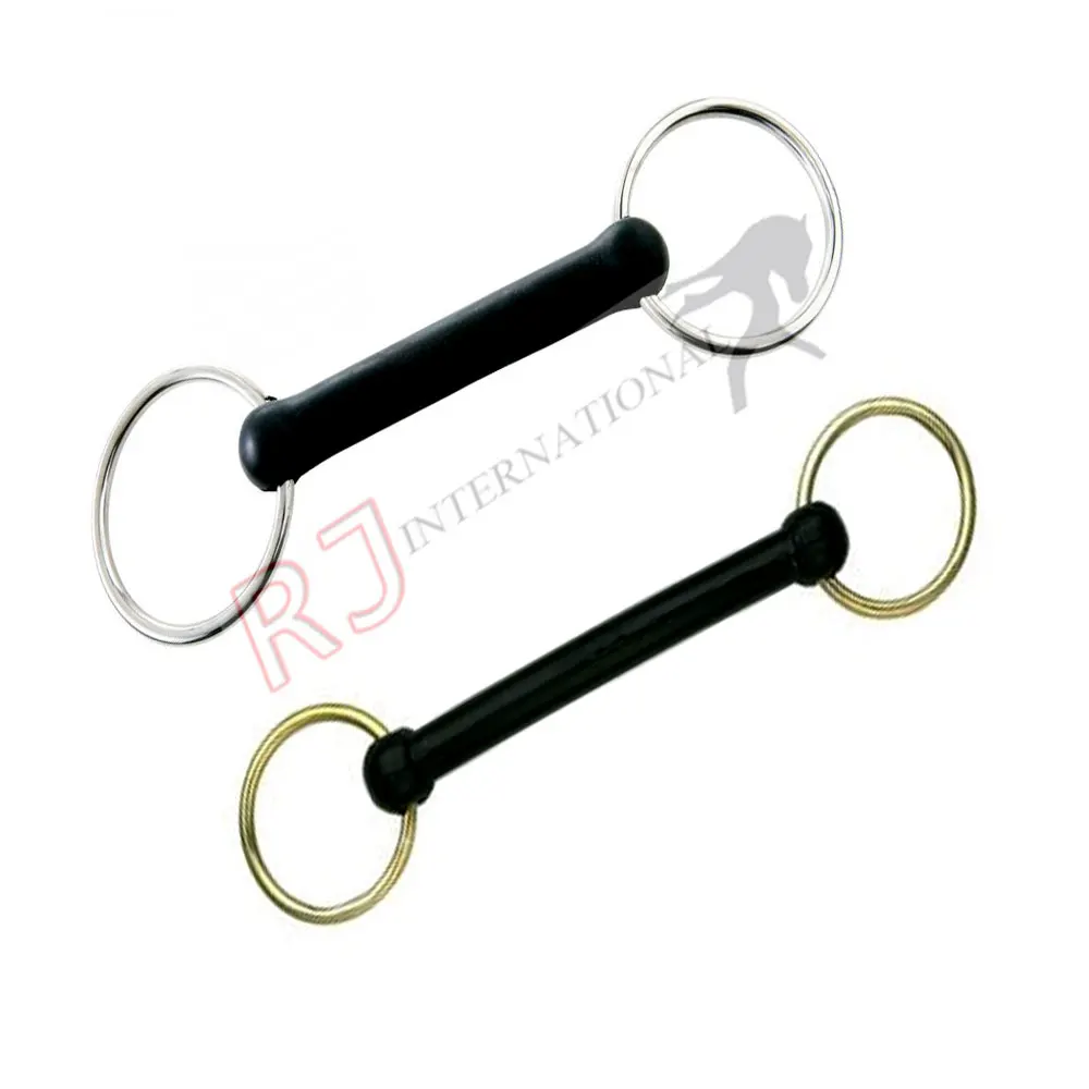 Weaver HORSE RIDING Stainless Steel Driving Bit Rubber Mouth Rings Horse Tack by Riaz Jamal Intel